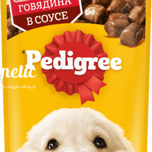 پوچ توله سگ پدیگری بیف داخل سس